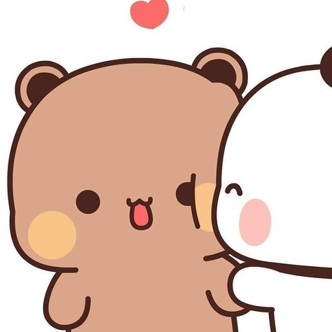 Hug Time, Bubu And Dudu, Dudu Bubu, Disney Character Drawing, Bear Panda, Bear Love, Bubu Dudu, Love Story Video, Cute Bear Drawings