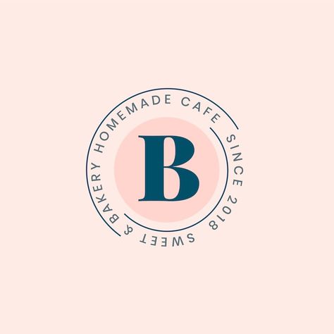 Homemade bakery logo badge design Free V... | Free Vector #Freepik #freevector #background #logo #business #label Homemade Bakery Logo Design, Dessert Logo Design Ideas, Dessert Shop Logo, Balance Logo Design, Bakeshop Logo, Cake Shop Logo, Feminine Branding Logo, Dessert Logo, Homemade Bakery