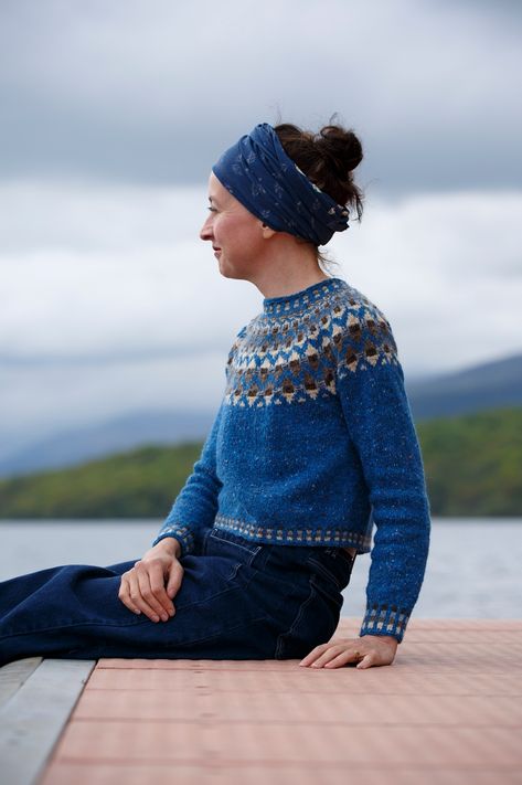 Kate Davies Designs, Kate Davies, Kate Davis, Simply Knitting, Knitwear Style, Cardigan Design, Fair Isle Knitting, Marine Blue, Knit Outfit