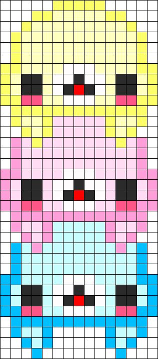 Kawaii Mamegoma Perler Bead Pattern / Bead Sprite Kawaii Perler, Kawaii Diary, Easy Perler Bead Patterns, Fuse Bead Patterns, Pixel Art Templates, Pattern Maker, Perler Bead Templates, Diy Perler Bead Crafts, Beaded Bookmarks