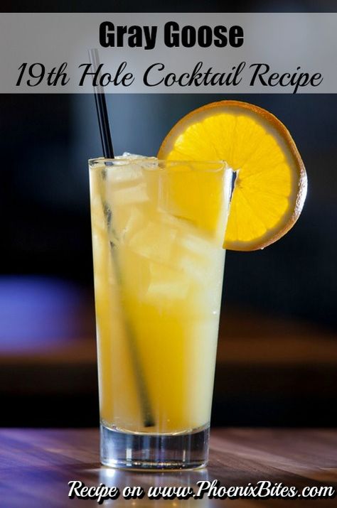 The Waste Management Open is just around the corner. What better time to get in the spirit than a golf-themed cocktail from Topgolf? The Grey Goose 19th Hole is easy to make and will be a hit this golf season! Topgolf is sharing their own recipe, but of course if you want the experts to make it make sure to head in for 19th Hole Bar, Grey Goose Drinks, Golf Drinks, Grey Goose Cocktails, Waste Management Open, Margarita Day, National Margarita Day, Grey Goose Vodka, 19th Hole