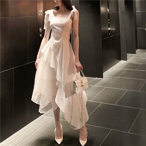 Prom Night Dress Korean, Korean Night Dress, Prom Night Dress, Casual Dress Long, Gaun Koktail, 파티 드레스, Korean Fashion Dress, فستان سهرة, Fairytale Dress