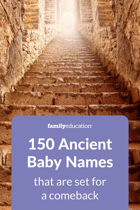 The world's oldest names can be found everywhere from Ancient Greece to Ancient Egypt to as far back as hunter-gatherers! These are our favorite ancient baby names to inspire a new generation. #babynames Ancient Female Names, Ancient Greek Names And Meanings, Ancient Egyptian Names Female, Old Greek Names, Egyptian Names For Boys, Ancient Names And Meanings, Ancient Egyptian Names, Greek God Names, Roman Baby Names