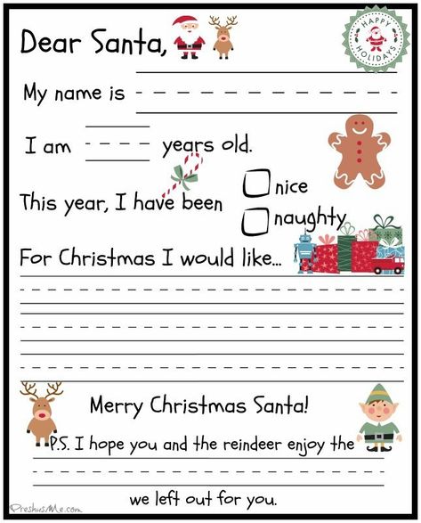 Preschooler Letter To Santa | Santa Letter, Preschool throughout Dear Santa Template Kindergarten Letter K3 Worksheets, Santa Letter Template Free Printable, Santa Writing, Letter Writing Template, Santa Letters, Dear Santa Letter, Santa Template, Santa Letter Printable, Santa Letter Template