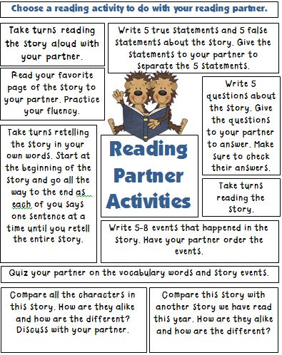 Teacher's Take-Out: Book Talk Reading Activities For Elementary, Read To Someone Activities, 3rd Grade Reading Activities, Reading Week Ideas, Buddy Reading, Partner Reading, 4th Grade Reading, 3rd Grade Reading, 2nd Grade Reading