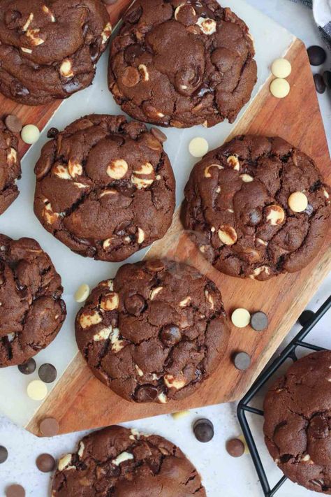 You searched for Triple chocolate cookies - Jane's Patisserie Nyc Cookies, Triple Chocolate Chip Cookies, Janes Patisserie, Triple Chocolate Cookies, Resepi Biskut, Plain Cookies, Levain Bakery, Choc Chip Cookies, Triple Chocolate