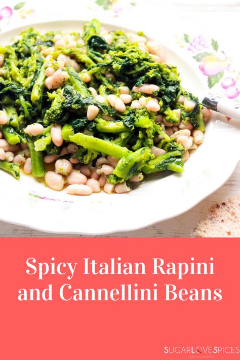 Rapini Recipes, Beans And Broccoli, Canellini Beans, Cannellini Beans Recipes, Bean Dishes, Mediterranean Foods, Csa Recipes, Indian Foods, Italian Foods