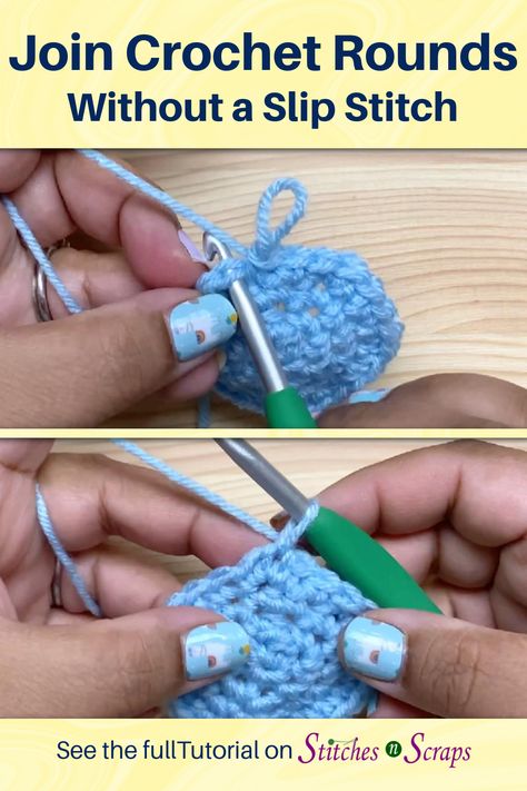 Crochet Tricks, Crochet Rounds, Crochet Help, Crochet Tips And Tricks, Joining Yarn, Slip Stitch Crochet, Dog Sweater Crochet Pattern, Crochet Bowl, Invisible Stitch