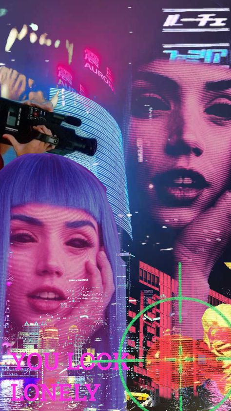 #aesthetic #neonsigns #moodboard #bladerunner2049 #cyberpunk #futurism #scifiaesthetic Hyper Futuristic Aesthetic, Cyberpunk Y2k Aesthetic, Abstract Tech Aesthetic, Futurecore Aesthetic, Cyberpunk Birthday, Retro Cyberpunk Aesthetic, Futuristic Dystopian Aesthetic, Cyberpop Aesthetic, Home Office With Plants