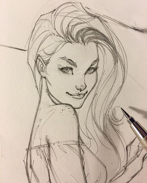 ☀️✏️ Never Stop Never Stopping Drawing  face... #thingstocome #drawing #sketching #pencilling #comicbook #art #comicbookart #prettyface #girl J Scott Campbell Art, Sketch Faces, Scott Campbell Art, Comic Book Drawing, J Scott Campbell, Scott Campbell, Drawing Face, Face Sketch, Drawing Faces