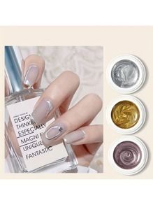 Discover great products at the best prices at Dealmoon. SHEIN Elevate Your Style With Silver Metal Enamel Paint Glue-On Nail. Price:$1.04 at SHEIN Glue Drawing, Line Manicure, Silver Drawing, Gel Manicure Diy, Ad Drawing, Nail Art Paint, Nail Polish Painting, Perfect Hands, Chrome Nail Polish