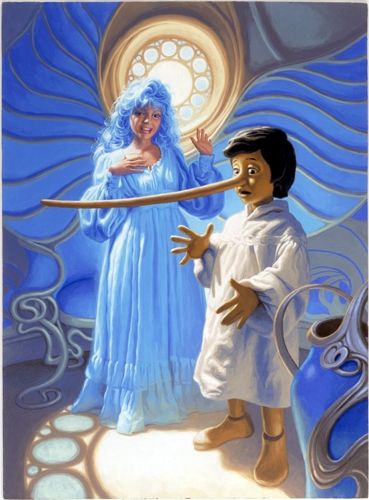 Hildebrandt Art, Greg Hildebrandt, The Blue Fairy, Carlo Collodi, Imaginary World, Adam Hughes, The Puppet, Disney Film, Book Artwork