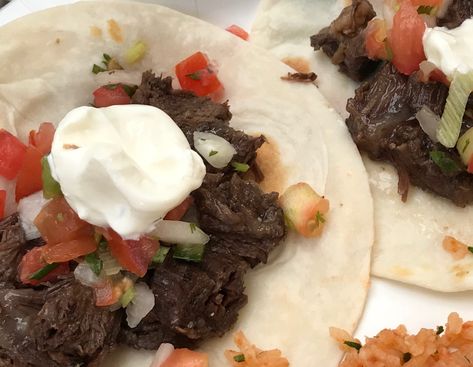 Beef Cheek Meat Recipe, Beef Cheek Tacos Recipe, Barbacoa Instant Pot, Authentic Barbacoa, Mexican Barbacoa Recipe, Barbacoa Crock Pot, Beef Cheeks Recipe, Guajillo Chile, Mexican Oregano