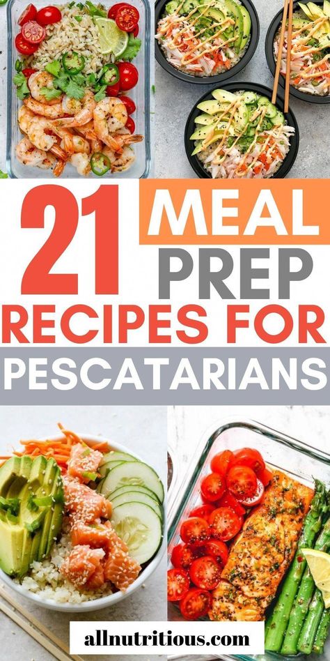 #ProperDietAndNutrition Dinner Ideas Pescatarian, Pescatarian Meal Prep, Pescatarian Meal Plan, Pescatarian Recipes Healthy, Pescatarian Lifestyle, Pescetarian Diet, Salad Prep, Pescatarian Diet, Pescetarian Recipes