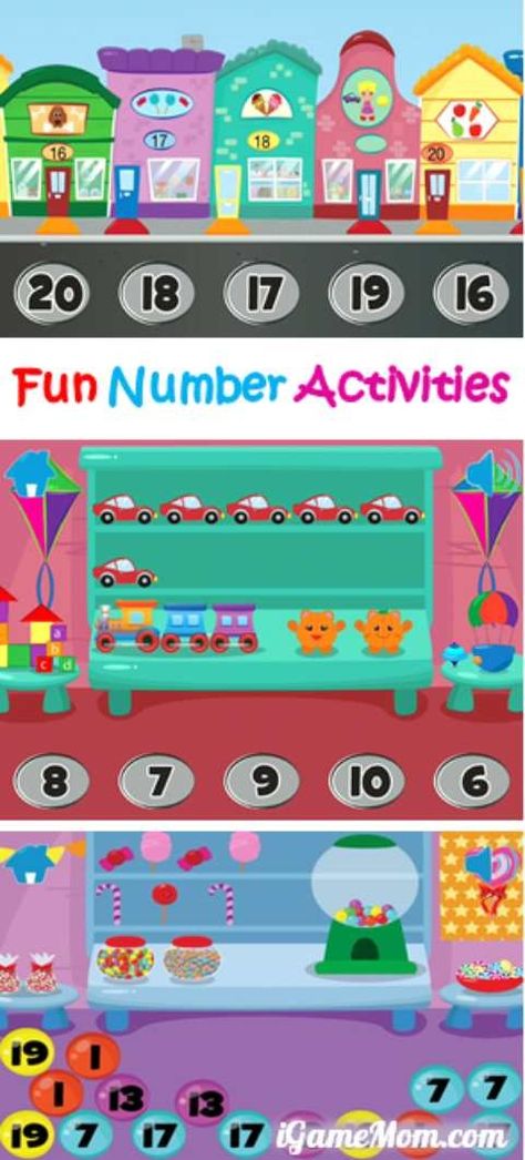 Fun number and counting activities for toddler preschooler kindergarten kids Kids Appetizers, Appetizers Kids, Preschool Math Activities, Smart Board Activities, Smart Board Lessons, Stem Activities Preschool, Promethean Board, Math Apps, Preschool Stem