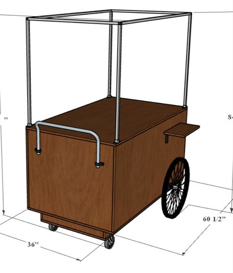 CNC (SVG and DFX) Files now available for this plan.  Click "Visit" for complete details. Lawn Party Games, Catering Cart, Diy Cart, Party Rental Ideas, Vendor Cart, Cart Ideas, Coffee Bike, Drink Cart, Food Cart Design