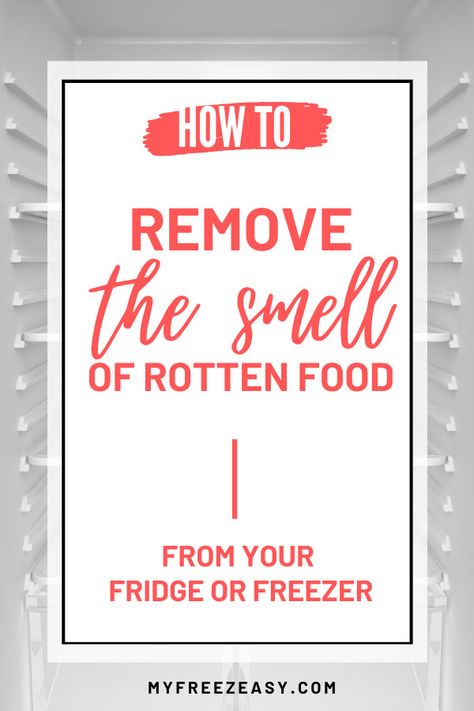 How to Remove the Smell of Rotten Food from Fridge or Freezer How To Make Fridge Smell Better, How To Get Smell Out Of Refrigerator, How To Get Rid Of Smell In Fridge, Fridge Smell Tips, How To Clean Freezer, Smelly Refrigerator, Clean Freezer, How To Clean Refrigerator, Smelly Fridge