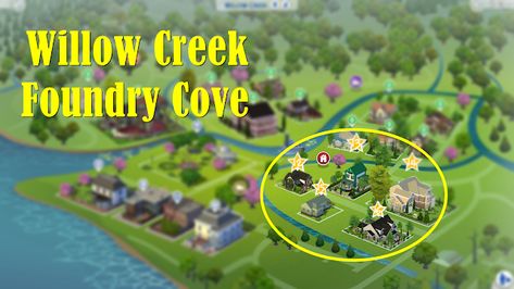 Annett's Sims 4 Welt: Sims 4 Worlds * Willow Creek * Foundry Cove Sims 4 Worlds, Sims 4 Willow Creek, Willow Creek, Cute Family, Sims 4