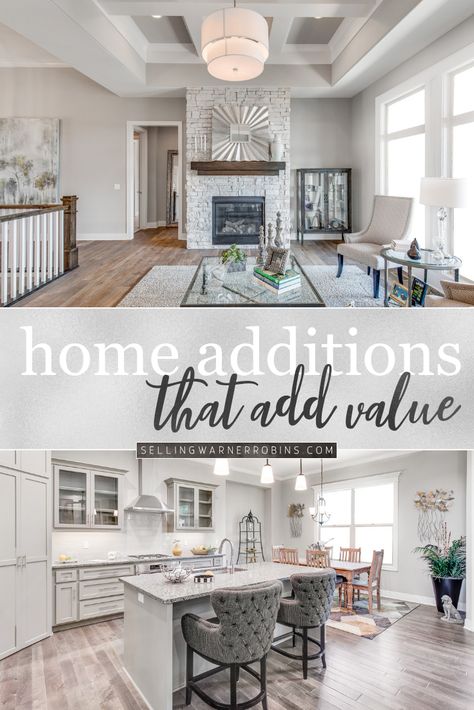 Considering remodeling your home? Wondering what will potentially give you the best return on investment? Take a look at my compilation of high-value home remodeling projects that will not only transform your home, but will add value to it in the process. #realestate #realestatetips #homeremodeling #homeremodelingtips #homeremodelingideas #homerenovations #homerenovationideas #homerenovationtips #homereno Airbnb Decor, Cute Dorm Rooms, Home Selling Tips, Room Transformation, Home Additions, Home Upgrades, Farmhouse Living, Decor Tips, Diy Home Improvement