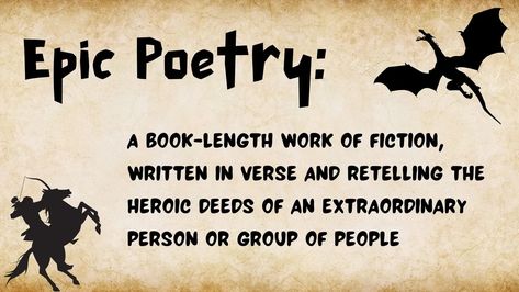 What is epic poetry? We’re going to define epic poetry, briefly discuss the long history of epic poetry, and review what makes an epic poem. Epic Poetry, Short Verses, Rhyme Scheme, Epic Of Gilgamesh, Forms Of Poetry, Grammar Tips, Writing Crafts, Writing Characters, Poetic Justice