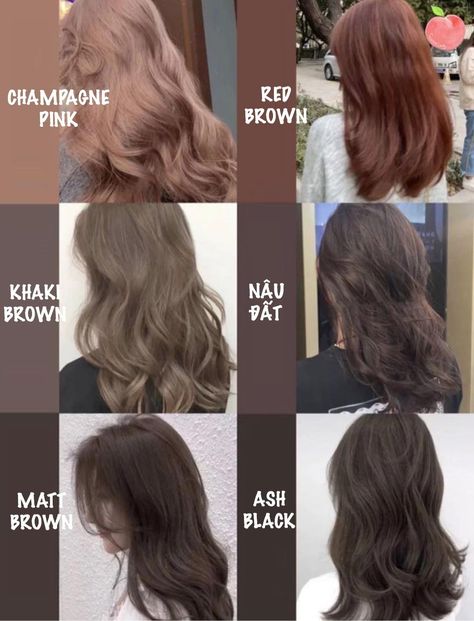 Korean Hair Color, Hair Color Streaks, Hair Color Chart, Hair Streaks, Pretty Hair Color, Ash Brown, Haircuts Straight Hair, Hair Shades, Hair Color And Cut