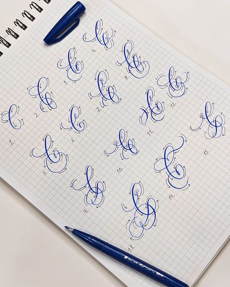 Flourishing Calligraphy 16 Ways To Flourish Capital, K Letter Design Calligraphy, C In Calligraphy, C Calligraphy Letter, Letter C Calligraphy, Flourish Lettering, C Calligraphy, Architectural Lettering, Calligraphy Flourishing