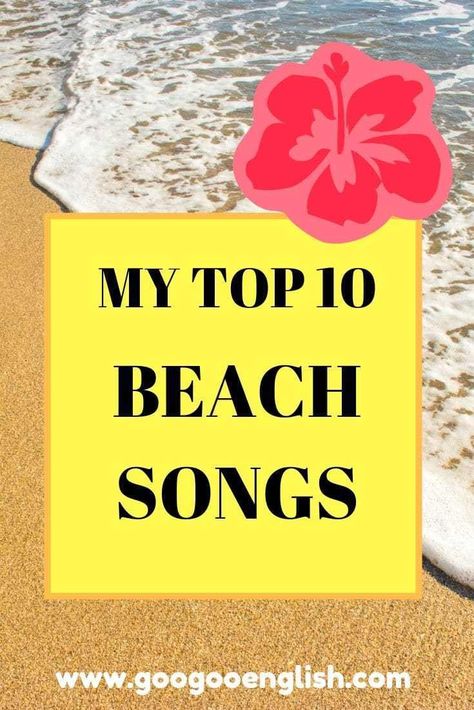 EFL ESL Beach Songs for Kids | My Top 10 Preschool Fingerplays, Beach Poems, Vacation Song, Beach Theme Preschool, Beach Songs, Lilo And Stitch Movie, Daughter Songs, Summer Lesson, Trip Activities