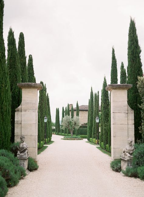 The MOST beautiful and exquisite wedding venue in Tuscany Italy!   Borgo Santo Pietro, Palazzetto Italy Le Vie | Heirloom Portraits Borgo Santo Pietro Wedding, Tuscan Driveway, Italian Landscape Design, Italian Landscaping, Tuscan Landscape Design, Italy Garden, Borgo Santo Pietro, Tuscan Landscape, Heirloom Portraits