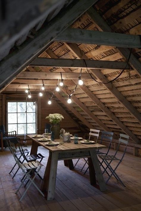 Exposed Ceiling, Barn Loft, Small Attic, Loft Lighting, Attic Space, Attic Bathroom, Attic Design, Attic Bedrooms, Attic Renovation