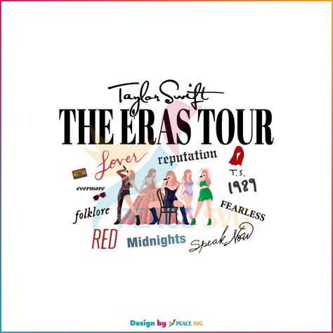 Taylor Swift The Eras Tour Full Album Swiftie 2023 Concert Svg | Buy now: https://peacesvg.com/product/taylor-swift-the-eras-tour-full-album-swiftie-2023-concert-svg-svg150423t019/ | Price: 3.9 Check more at https://peacesvg.com/product/taylor-swift-the-eras-tour-full-album-swiftie-2023-concert-svg-svg150423t019/ Taylor Swift Shirt Design Png, Taylor Swift Cup Design, Taylor Swift Eras Tour Svg, Taylor Swift Eras Tour Logo, Taylor Swift Shirt Svg, Taylor Swift Map, Taylor Swift Sublimation Designs, Taylor Swift Eras Art, Eras Tour Logo