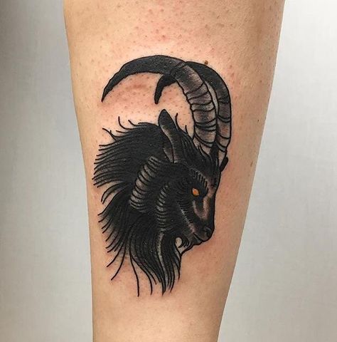 Goathead Tattoo, Black Ram Tattoo, Black Philip Tattoo, Skinwalker Tattoo, Devil Goat Tattoo, Black Goat Tattoo, Old School Goat Tattoo, Evil Goat Tattoo, Goat Flash Tattoo