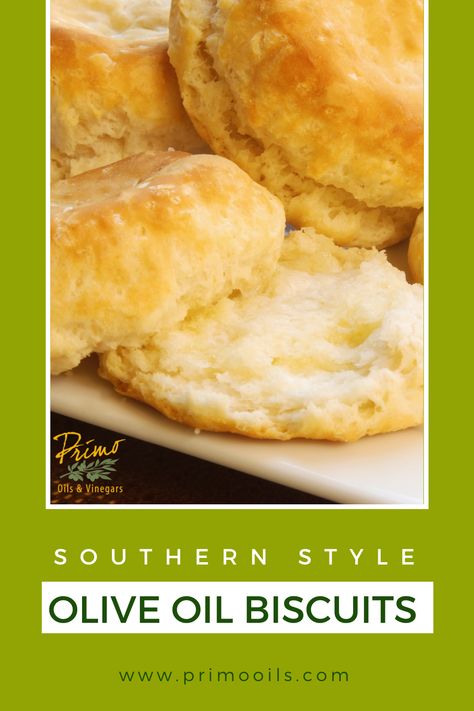 Oil Biscuits Recipe, Southern Style Biscuits, Oil Biscuits, Olive Oil Biscuits, Easy Biscuit, Easy Biscuit Recipe, Fluffy Biscuits, Olive Oil Recipes, How To Make Biscuits