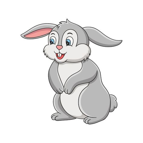 Cartoon illustration the rabbit standing... | Premium Vector #Freepik #vector #cute-bunny #rabbit-cartoon #cartoon-bunny #baby-rabbit Agriculture Pictures, Rabbit Standing, Premium Vector Cartoon, Rabbit Pictures, Bunny Cartoon, Lion Drawing, Small Rabbit, Baby Rabbit, Cartoon Cartoon