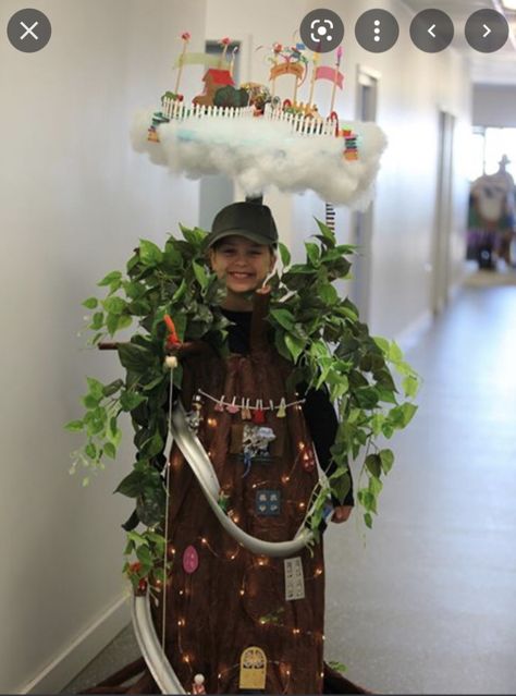 13 Storey Treehouse Costume, Magic Treehouse Costume, Magic Faraway Tree Costume, Tree Fancy Dress, Cardboard Cars, Literary Costumes, Magic Faraway Tree, The Magic Faraway Tree, Book Character Day