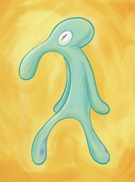 Squidward Painting, Spongebob Birthday Party Decorations, Bold And Brash, Spongebob Birthday Party, Squidward Tentacles, Spongebob Painting, 25th Birthday Parties, Spongebob Party, Vinyl Poster