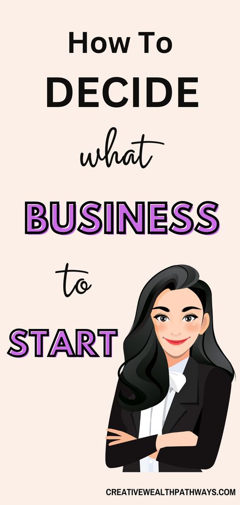 Deciding what business to start is easier when you have a plan. Learn how to assess your skills, understand market demand, and choose a business idea that is perfect for you. This guide is ideal for aspiring entrepreneurs who want to start a business with confidence. Home Based Business Ideas For Women, Women Business Ideas, Business Ideas To Start, Business Ideas For Women, Business To Start, Best Business To Start, Unique Business Ideas, Starting A Small Business, Business Ideas For Beginners