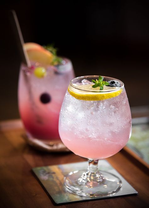 Blood Orange Cocktail, Rose Lemonade, Orange Cocktail, Summer Lemonade, Orange Cocktails, Blueberry Syrup, Cranberry Cocktail, Blueberry Lemonade, Gin Cocktail