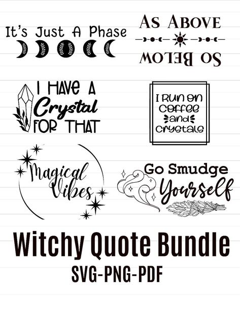 The Witch Is In, Witchy Cricut Ideas, Witchy Sayings Quotes Short, Witchy Business Names, Witchy Svgs, Witchy Cricut Projects, Witchy Svg Free, Witchy Decals, Witchy Crafts To Sell