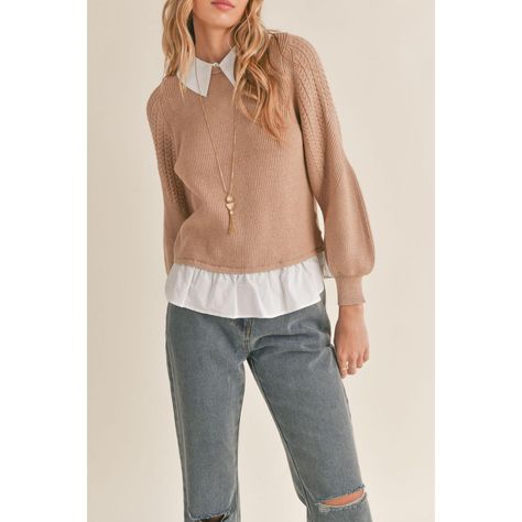 Twofer Sweater, The Wednesday, Cropped Tee Shirt, Boho Tunic Tops, Layered Sweater, Preppy Chic, Sweater Layering, Wrap Crop Tops, Bohemian Tops