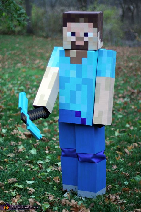 Minecraft Steve Costume Minecraft Steve Halloween Costume, Minecraft Steve Costume, Minecraft Halloween Costume, Steve Costume, Minecraft Halloween, Minecraft Costumes, Halloween Costumes 2014, Halloween Kids Costumes Girls, Video Game Costumes