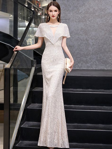 Braidsmaid Dresses, Gaun Koktail, Gold Evening Dresses, Kebaya Dress, Silver Sequin Dress, Fashion Typography, Long Gowns, Formal Occasion Dress, 파티 드레스