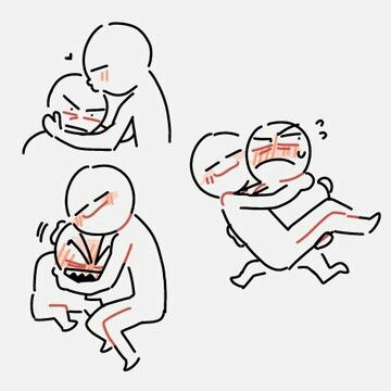 Chibi Pose, Ship Dynamic, Band Au, Character Tropes, Ship Drawing, Drawing Prompt, Drawing Expressions, Poses References, Art Prompts