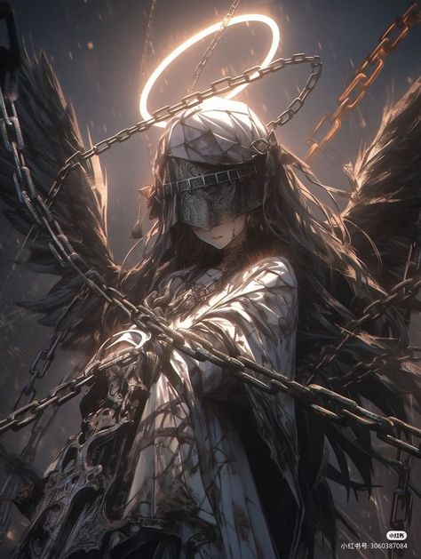 Japon Illustration, Fantasy Concept Art, 판타지 아트, Angel Art, Dark Anime, Fantasy Artwork, Character Portraits, Anime Artwork, Creature Art