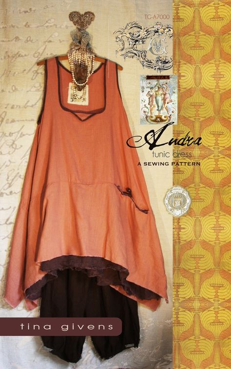 Audra Tunic Dress Simple Tunic Dress, Tunic Dress Patterns, Simple Tunic, Tina Givens, Plus Size Sewing Patterns, Women's Sewing Pattern, Plus Size Sewing, Dress Patterns Free, Mood Fabrics