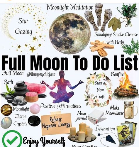 Full Moon Spells, Meditation Nature, Love Meditation, Moon In Aquarius, Moon Spells, Moon Ritual, Wiccan Magic, New Moon Rituals, Full Moon Ritual