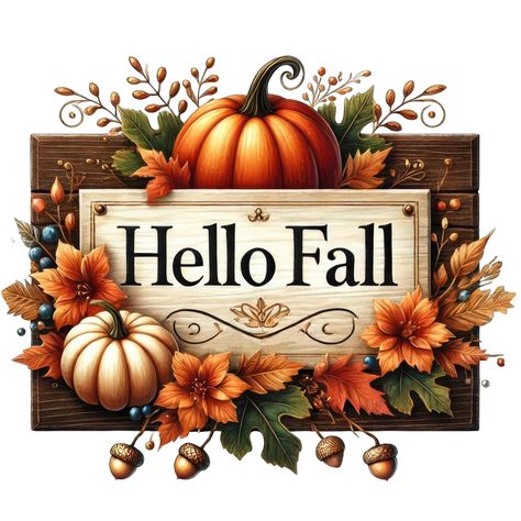 Free Fall Clipart Images, Happy Fall Yall, Welcome Fall Images, Autumn Clipart, Hello Fall, Printed Tea Towel, Welcome Fall, Tassen Design, Sunflower Design