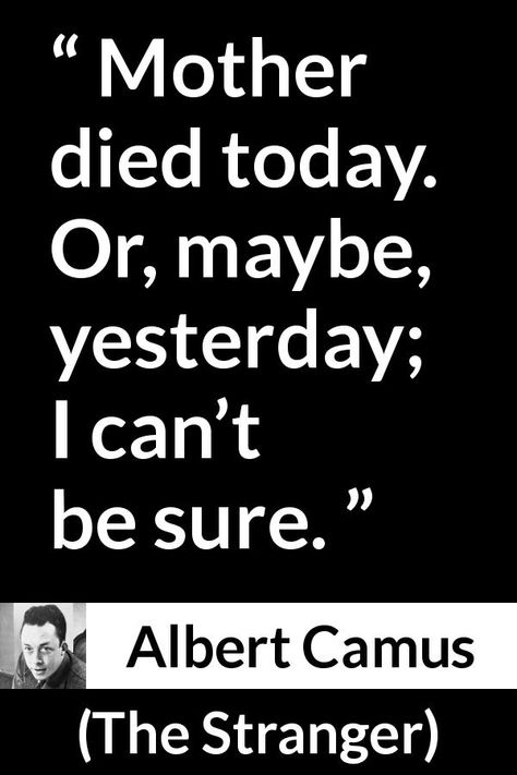 The Stranger Quotes Camus, The Stranger Quotes, Albert Camus The Stranger, The Stranger Book, The Stranger Albert Camus, Stranger Quotes, Albert Camus Quotes, Camus Quotes, Mother Died