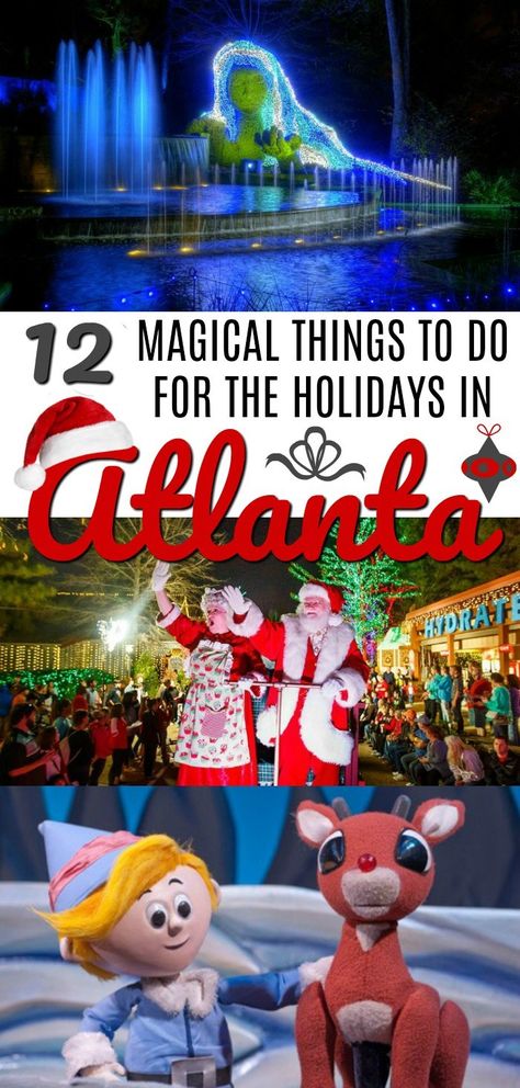 12 Totally Epic Things to do in Atlanta for Christmas https://thefairytaletraveler.com/2017/12/15/things-to-do-in-atlanta-for-christmas/ Christmas In Atlanta Ga, Atlanta Things To Do, Atlanta Georgia Things To Do In, Christmas In Atlanta, Atlanta Activities, Atlanta Christmas, Christmas Vacation Destinations, Weekend In Atlanta, Georgia Christmas