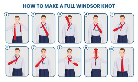 how to tie full Windsor knot Full Windsor Tie Knot, Tie A Windsor Knot, Different Tie Knots, Double Windsor Knot, Full Windsor Knot, Double Windsor, Half Windsor, Windsor Knot, You Are Perfect