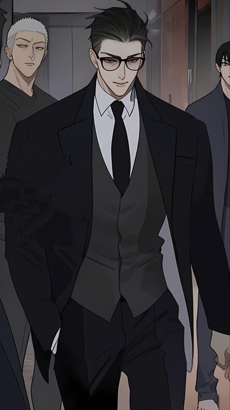 Manhwa Men, 19 Days Characters, He Tian, Old Xian, Manhwa Boys, Handsome Older Men, Men In Suits, Older Man, Swag Art